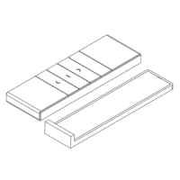 PILOT PRZENOŚNY DC1600 1-KANAŁOWY ALUPROF BIAŁY